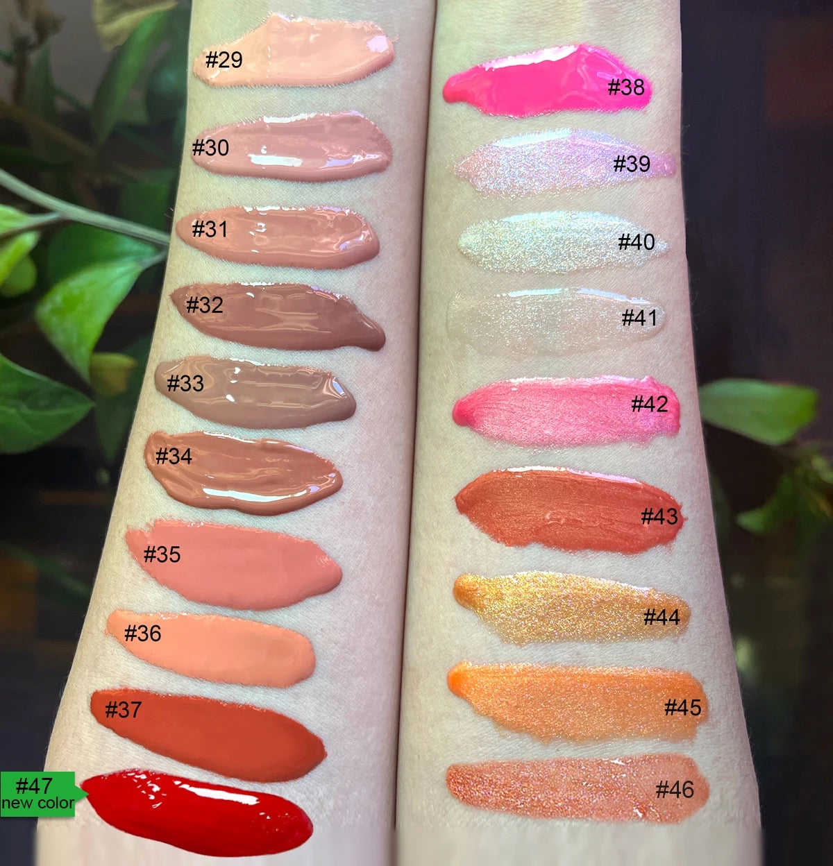 50 Sets Private Label Pink Tube Lip Gloss + Lip Liner Kit