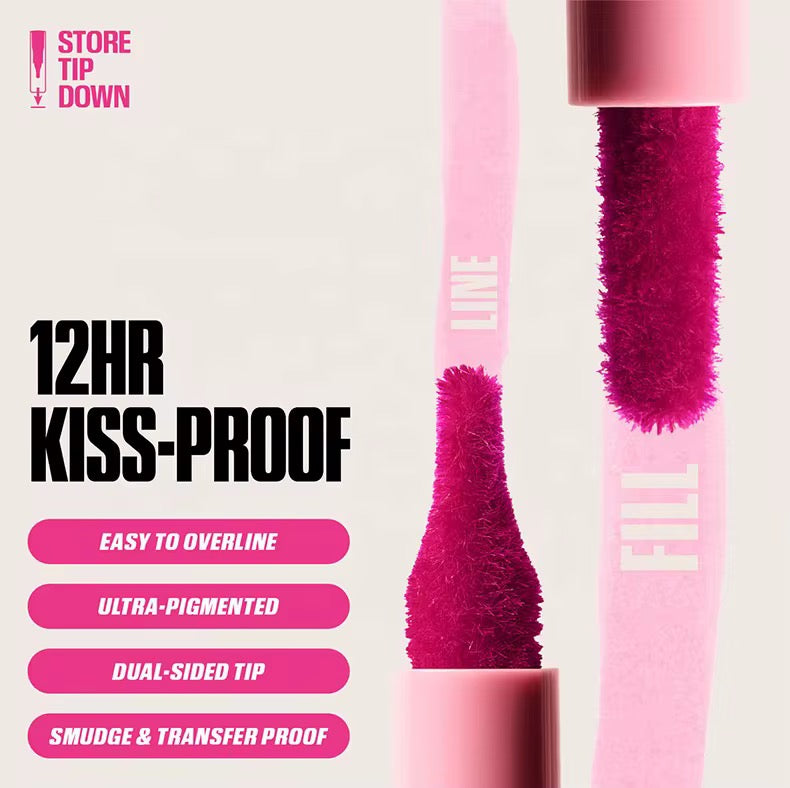 100pcs Private Label Waterproof, Transferproof Velvet Lip Liner