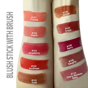 50pcs Private Label Creamy Blush Sticks With Brush