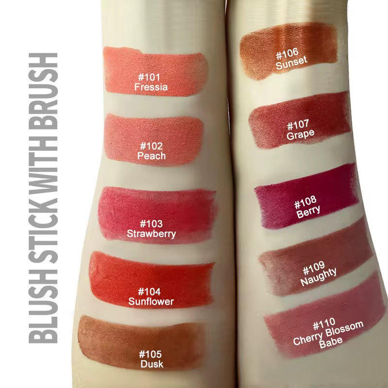 50pcs Private Label Creamy Blush Sticks With Brush