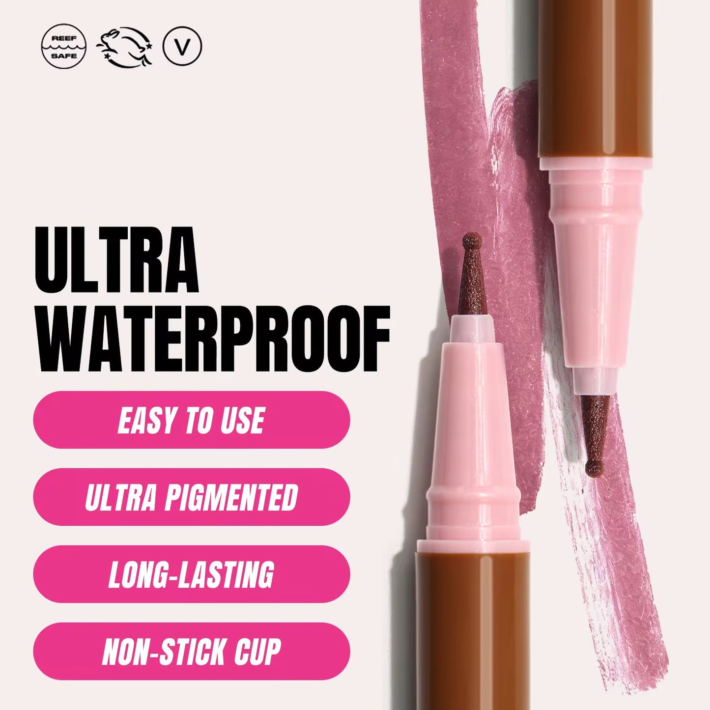 50pcs Private Label Waterproof Long Lasting Lip Liner with Rounded Ball Applicator