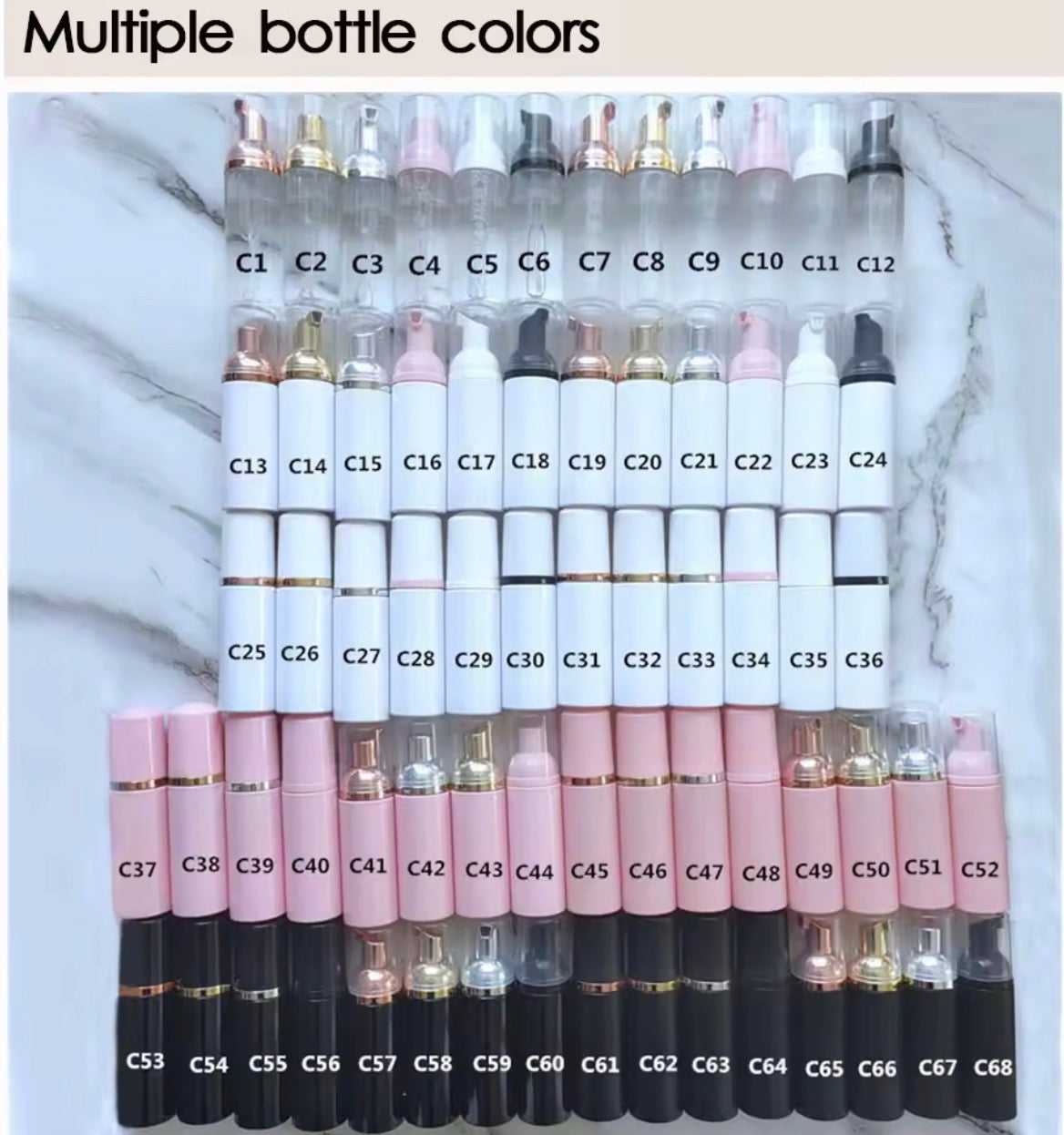 50pcs Private Label Eyelash Foaming Cleanser