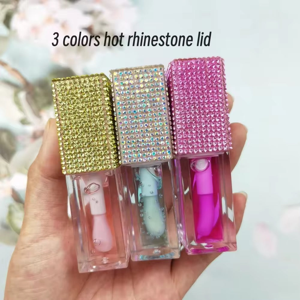50pcs Private Label Color Changing & Hydrating Lip Plumping Oil (Rhinestone)