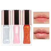100pcs Private Label Hydrating Juicy Clear and Color Changing Lip Oil