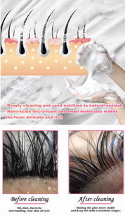 50pcs Private Label Eyelash Foaming Cleanser