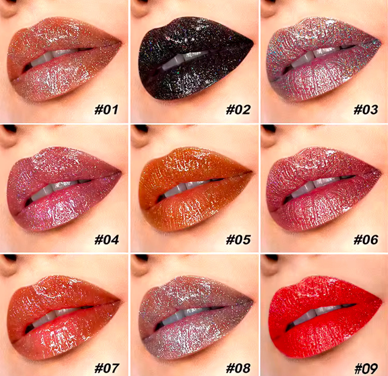 50pcs Wholesale Glitter Lipgloss