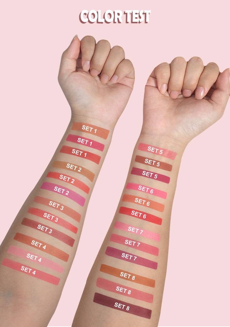 50pcs 3-in-1 Private Label Pressed Powder Blush Palette Set