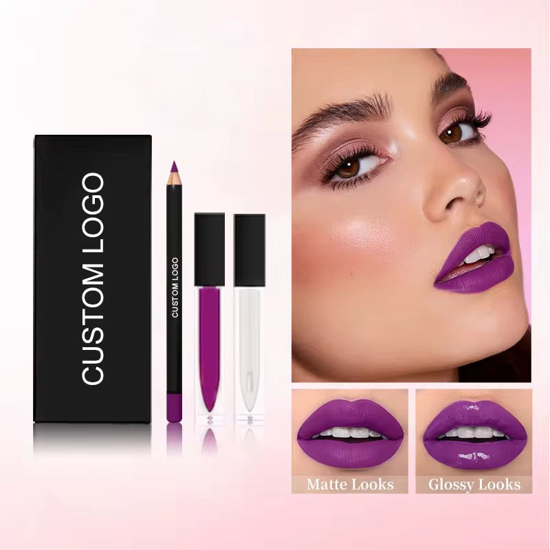 50 Sets Private Label 3-in-1 Lipstick Kit