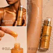 50pcs Private Label Highlighter Bronzer Skin Body Shimmer Oil