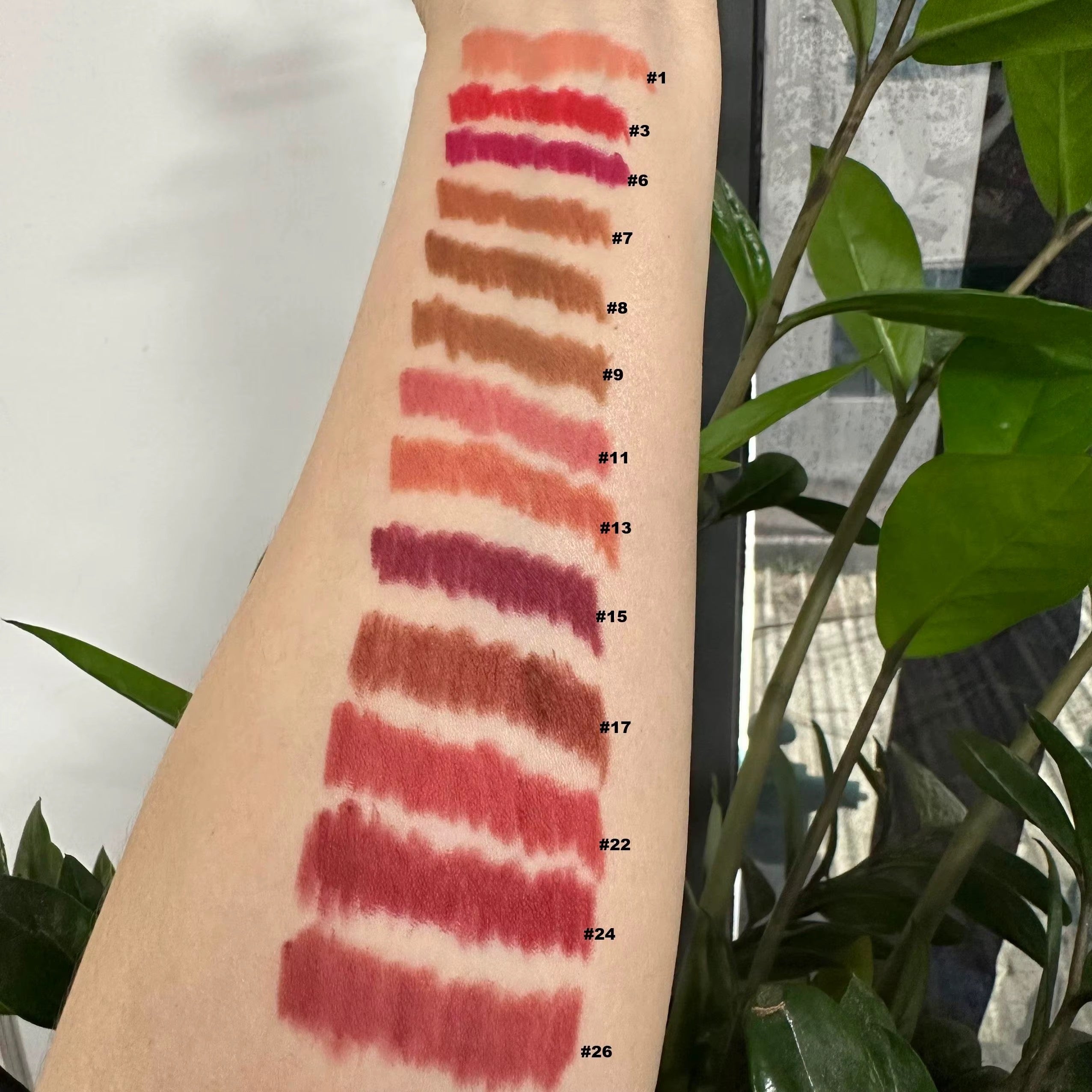 50pcs Private Label Creamy Retractable Black Lip Liner