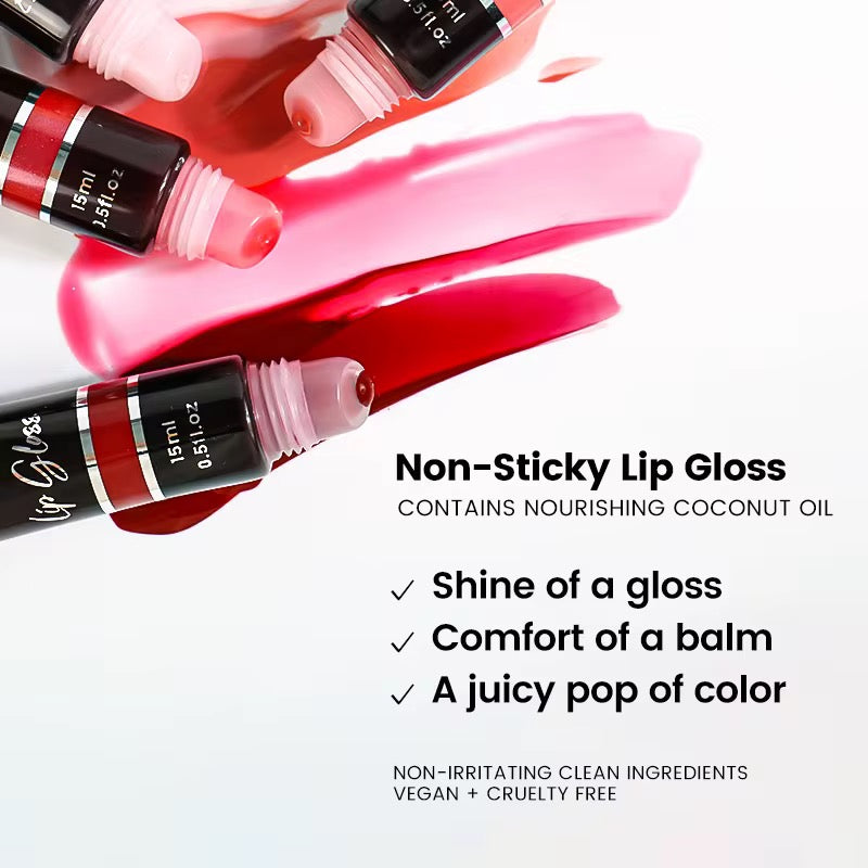 50pcs Private Label Shiny Plump Lip Gloss