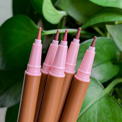 50pcs Private Label Waterproof Long Lasting Lip Liner with Rounded Ball Applicator