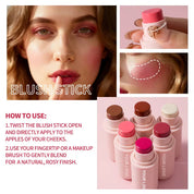 50pcs Private Label Pink Pocket Cream Blush Sticks