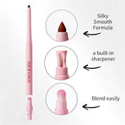 50pcs 3n1 Private Label Creamy Retractable Lip Liner