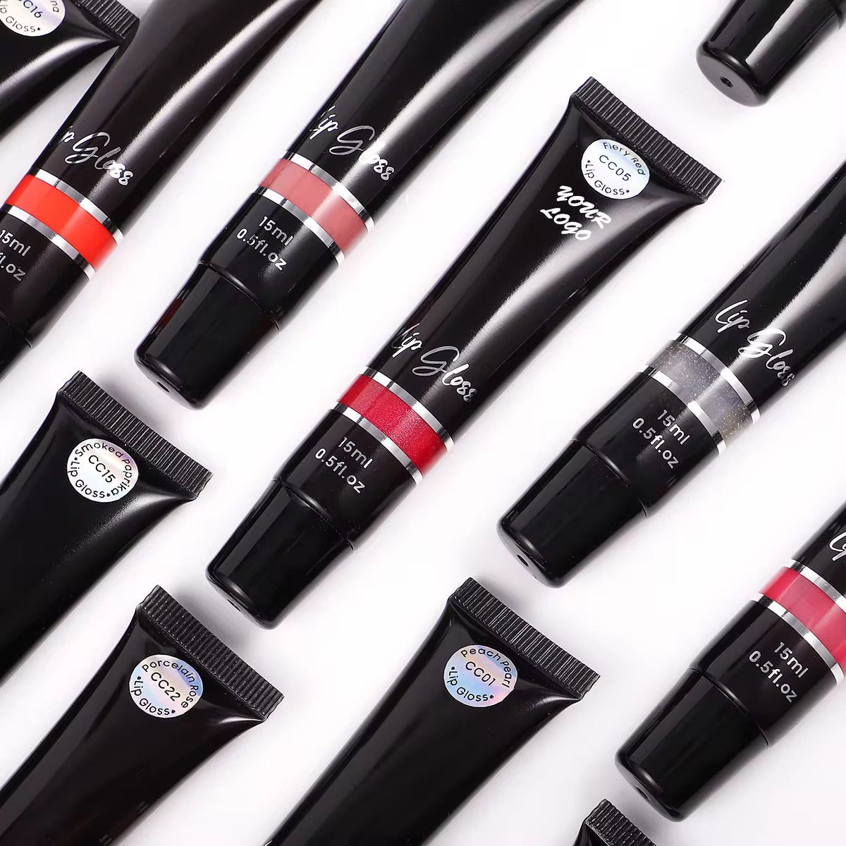 50pcs Private Label Shiny Plump Lip Gloss