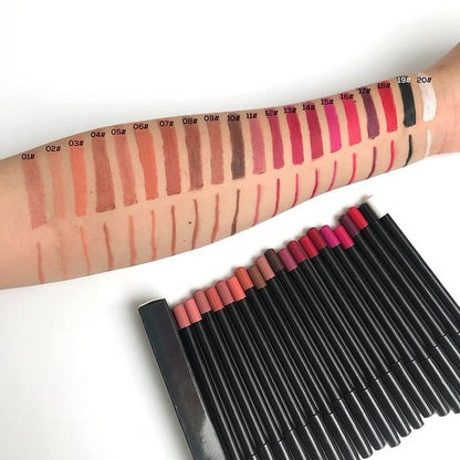 50 Private Label Creamy Lip Liner + Matching Sharpener Set