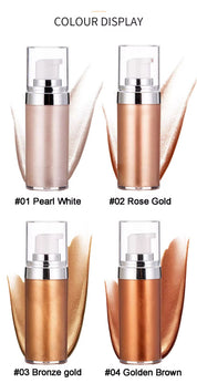 50pcs Private Label Body Glow Highlighter/Shimmer Oil