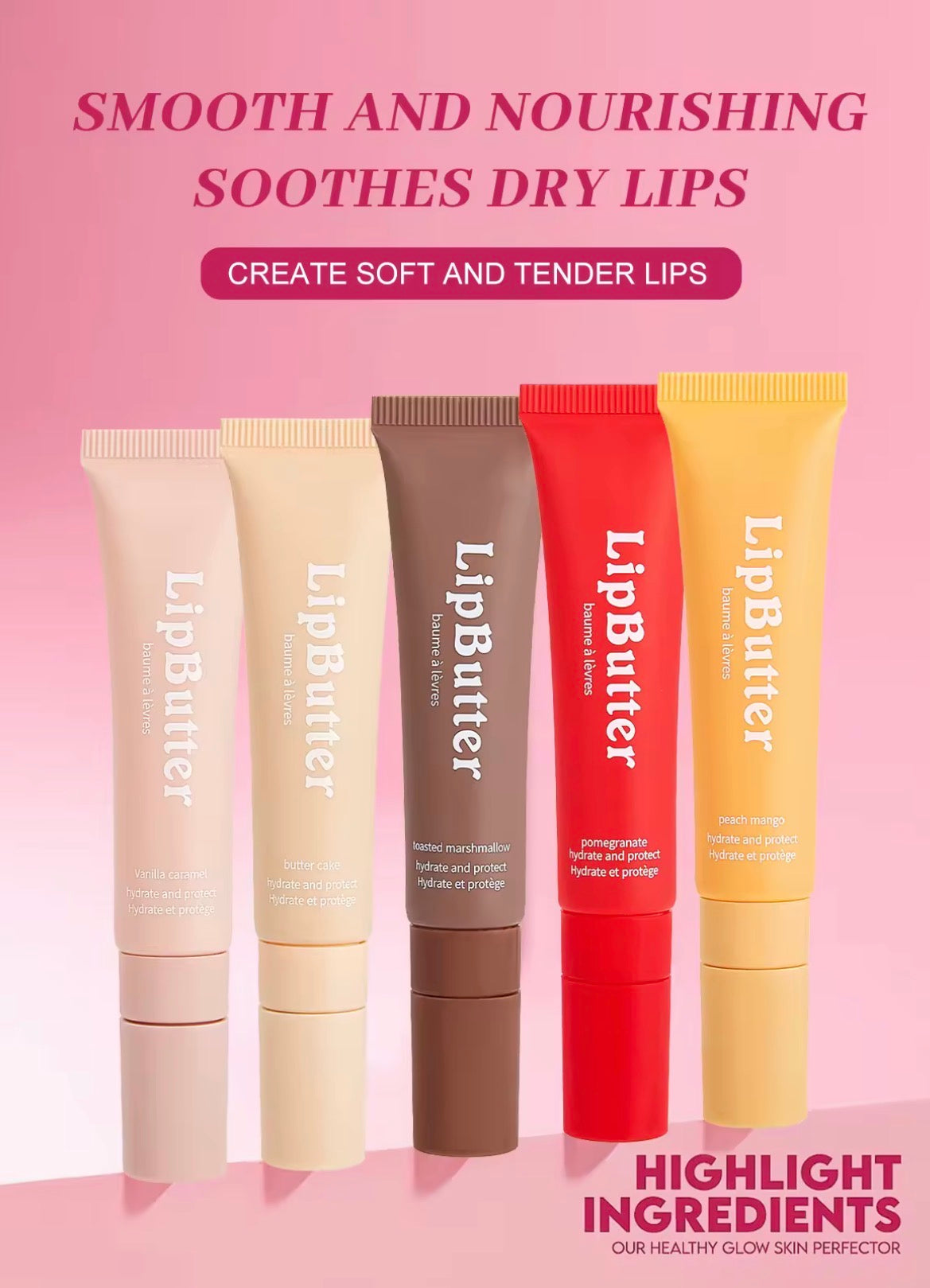 100pcs Private Label Lip Tinted Butter