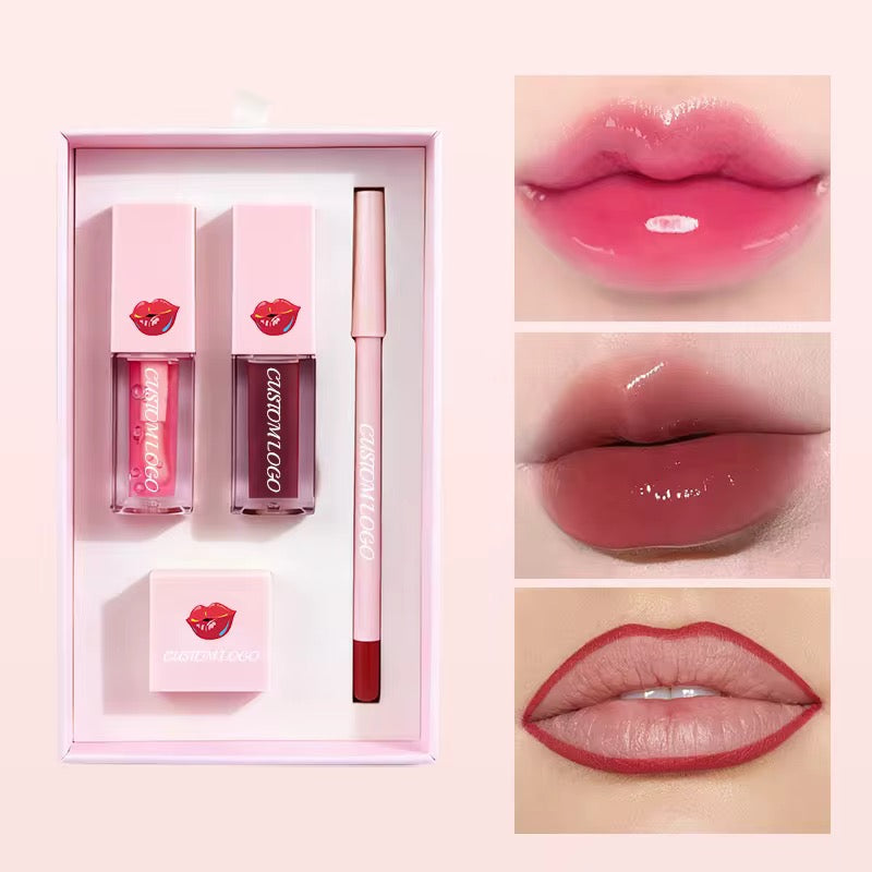 50 Sets Private Label 4-in-1 Lip Care Kit