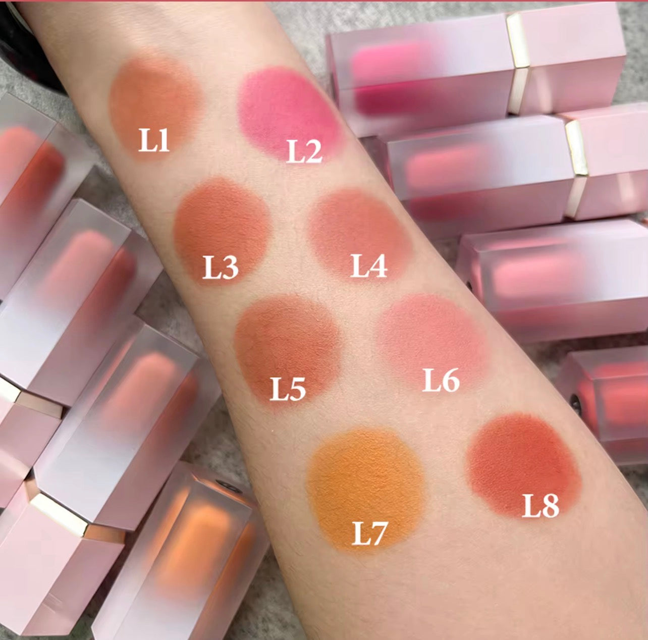 50pcs Private Label Velvet Silky Touch Liquid Blush Stick