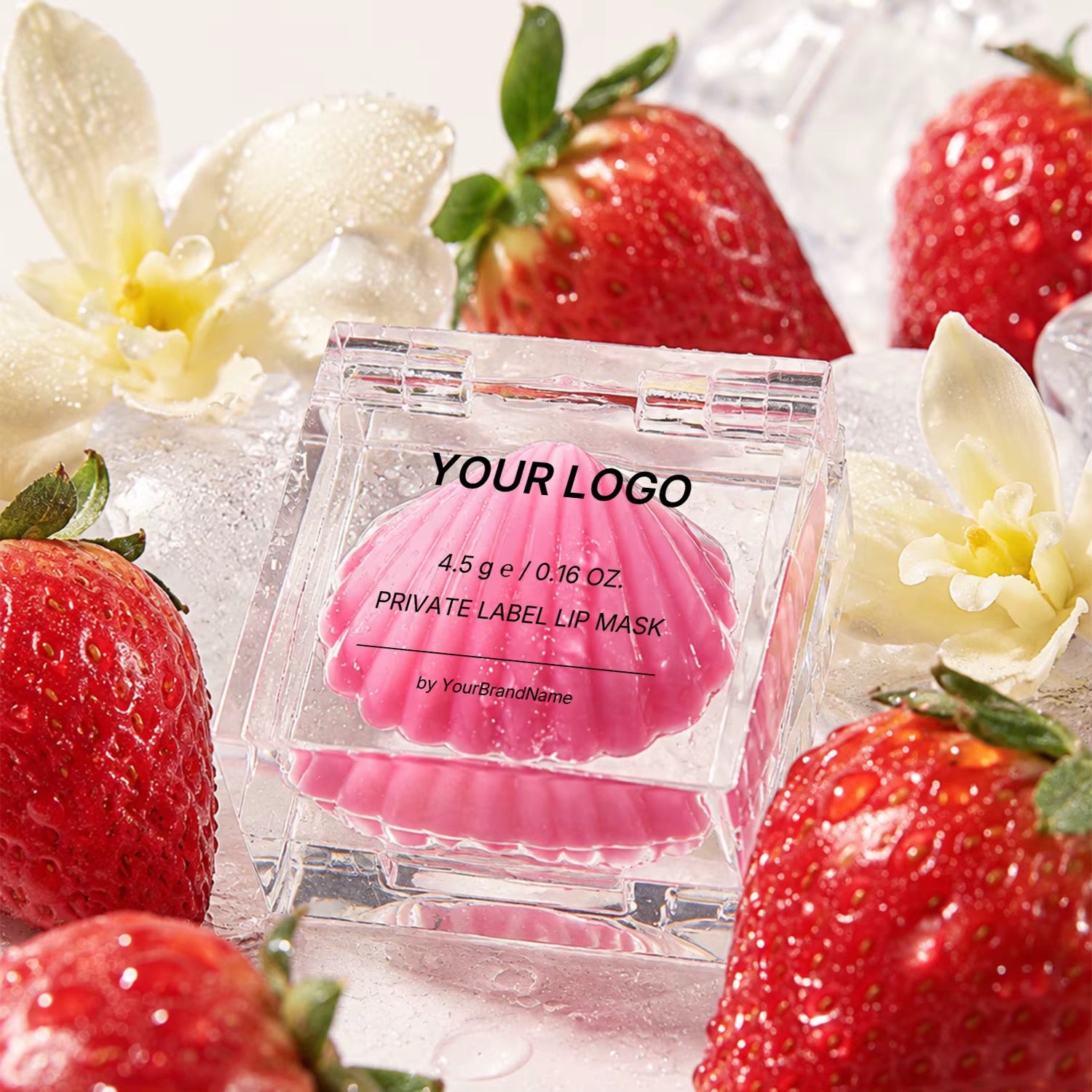 50pcs 2-in-1 Private Label Hydrating Fruity Lip Mask