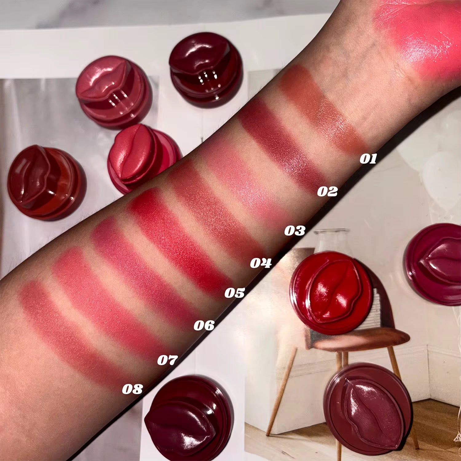 100pcs 2n1 Private Label Blush Lip and Cheek Balm
