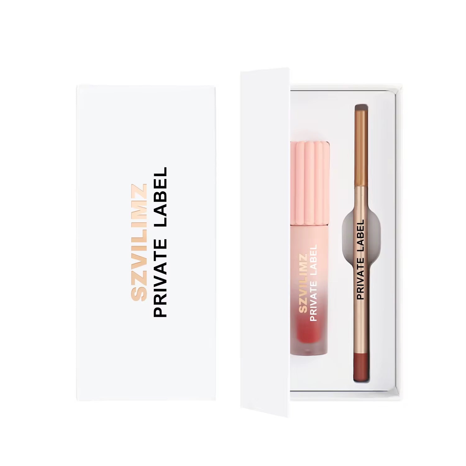 50 Sets Private Label Hydrating Lipgloss / Matte Lipstick Kit