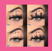 50pcs Wholesale Strip Fluffy Mink Lashes (15-25mm)
