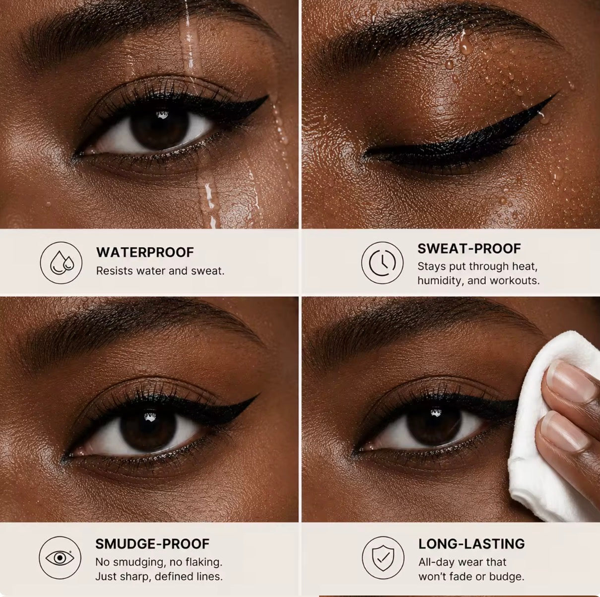 50pcs Private Label Dual-Ended Stamp Waterproof Eyeliner