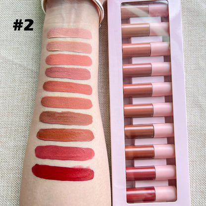 Lipgloss & Matte Lipstick Sample Pack (10pcs)