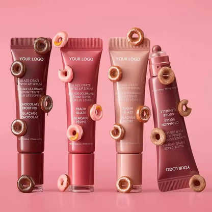 50pcs Private Label Peptide Donut 🍩 Lip Tinted Serum