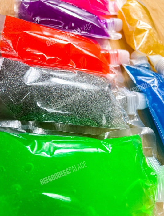 Wholesale Fruity Clear Juicy Lipgloss 🌈(8oz Pouch)