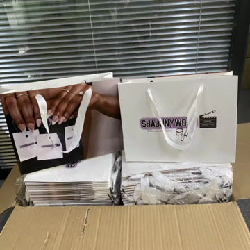 50pcs Private Label Packaging Bags/Boxes
