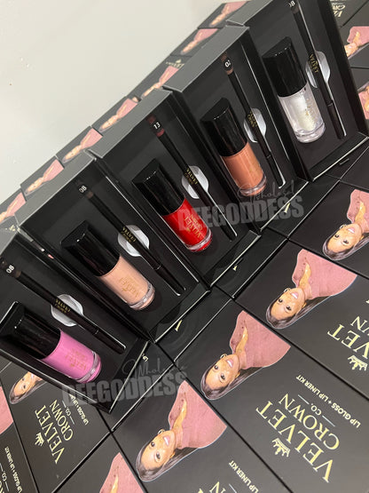 50 Sets Private Label Lip Gloss + Lip Liner Kit