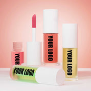 100pcs Private Label Hydrating Fruity Clear Lip Oil