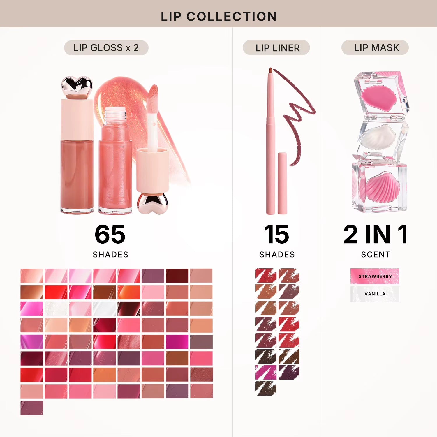 50 Sets Private Label Lip Gloss Kit