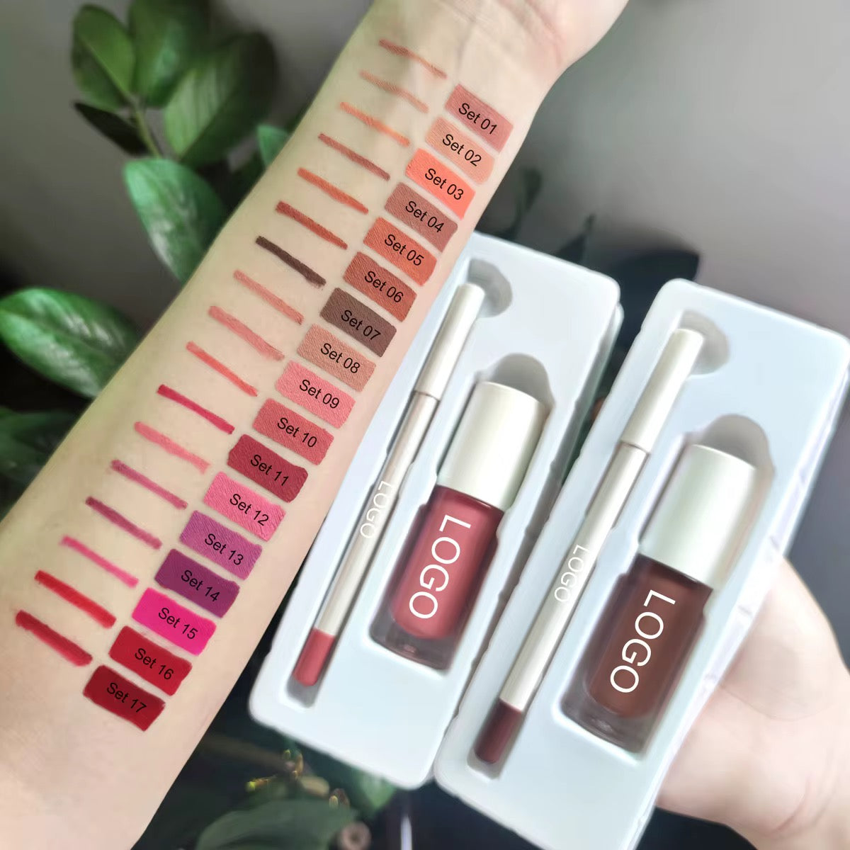 50 Sets Private Label Liquid Matte Lipstick Kit