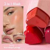 50pcs Private Label Heart Cream Blush Stick