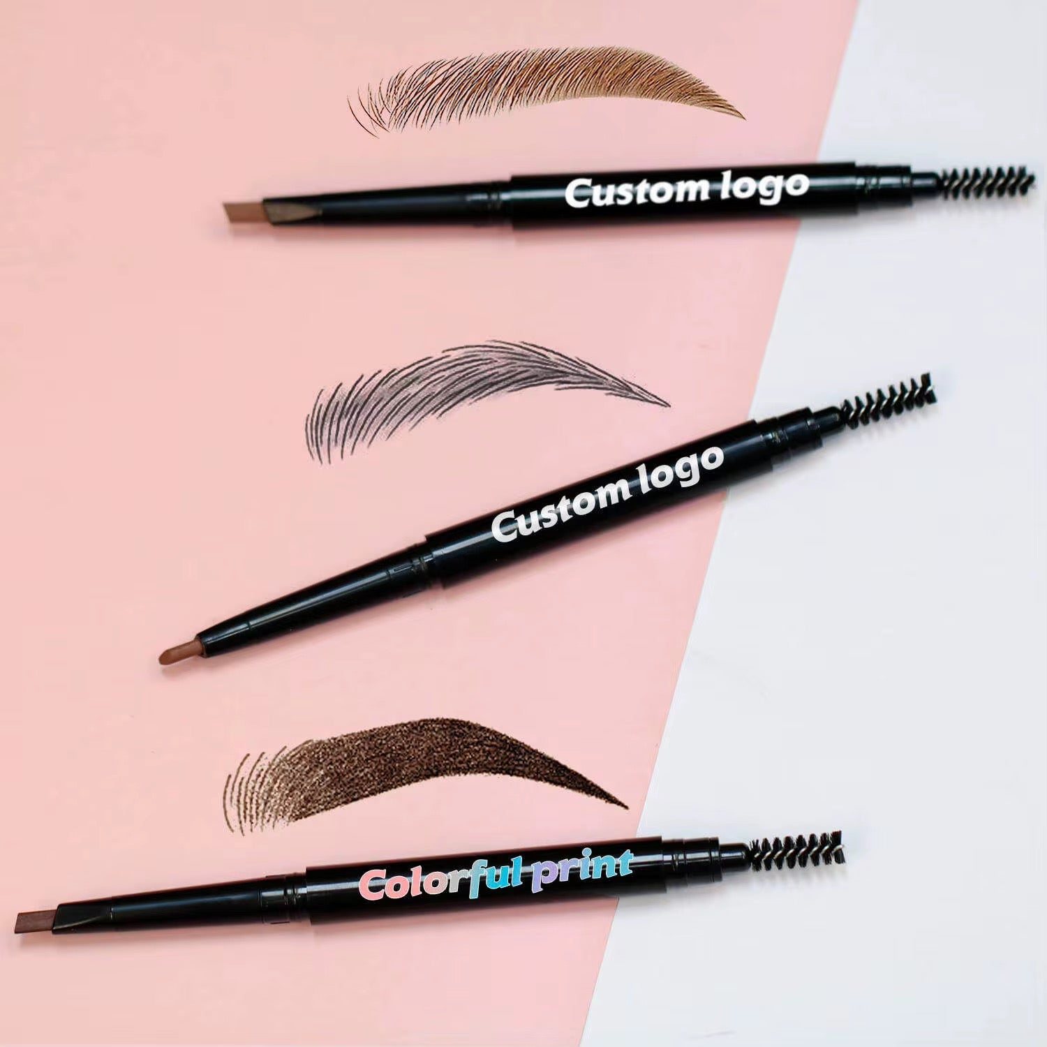 50pcs Private Label 2n1 Brow Pencil