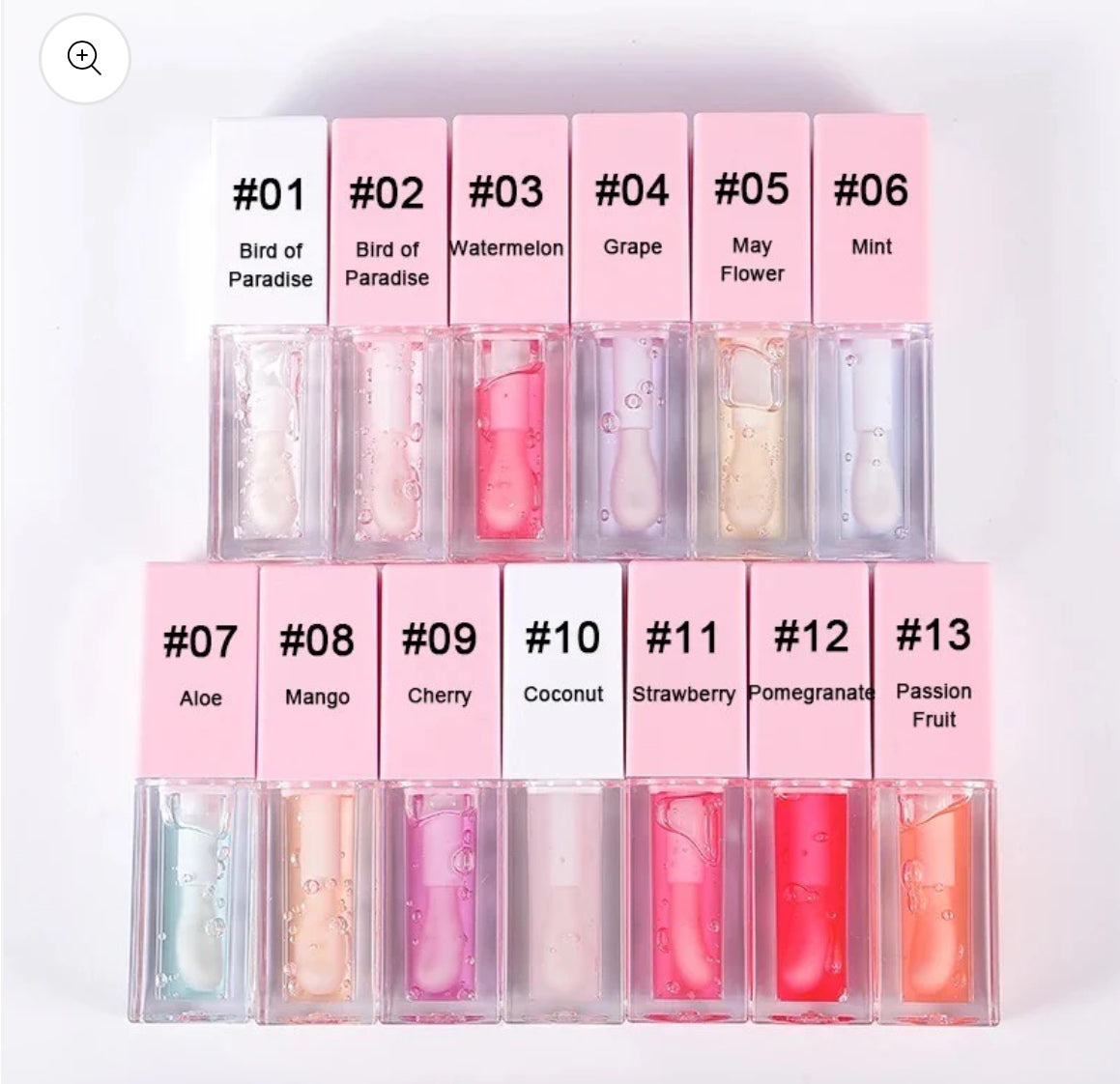 50pcs Wholesale Fruity and Plumper Lip Oils (NO LOGO)