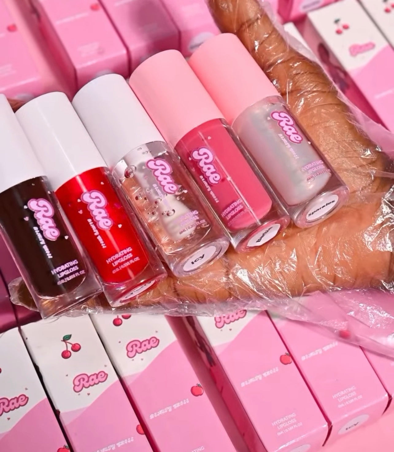 50pcs Private Label Vegan Lip Gloss