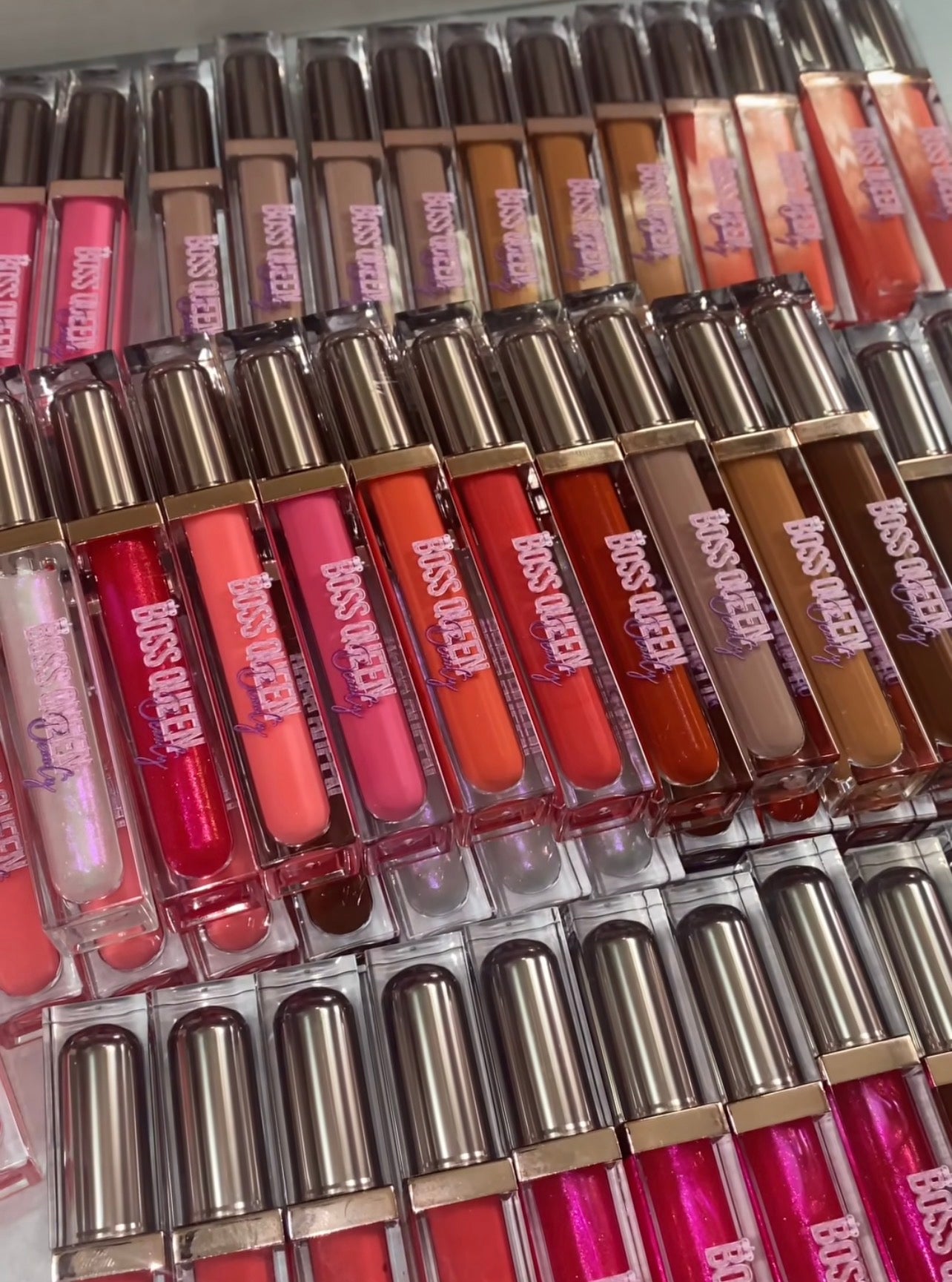 50pcs Private Label Vegan Lip Gloss