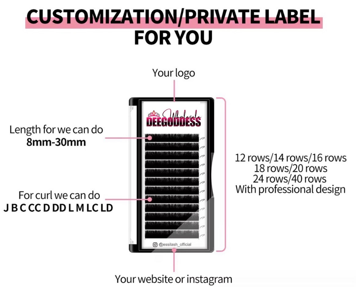 Private Label Lash Cluster Trays