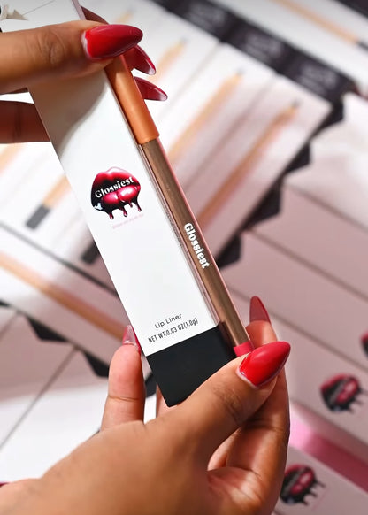 50pcs Private Label Gold Pencil Lip Liner + Sharpener