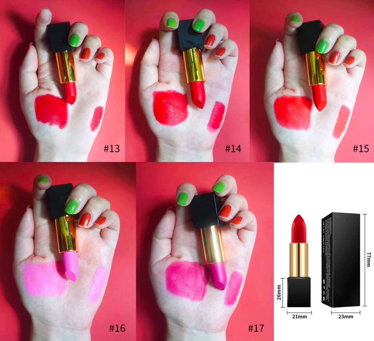 50pcs Private Label Creamy Lipstick
