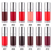50pcs Private Label Water based Lip Tint In 10ml Silver Tubes
