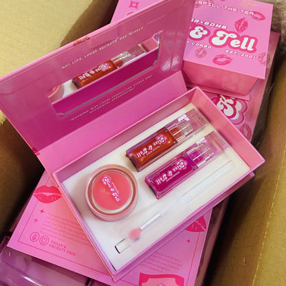 25 Sets 4-in-1 Private Label Lip Care Kit
