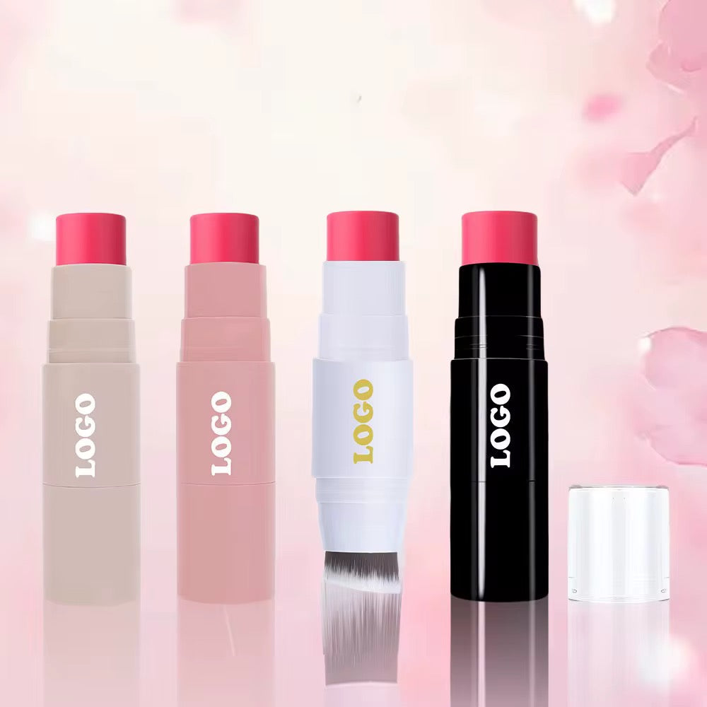 50pcs Private Label Creamy Blush Sticks With Brush