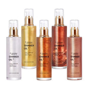 50pcs Private Label Highlighter Bronzer Skin Body Shimmer Oil