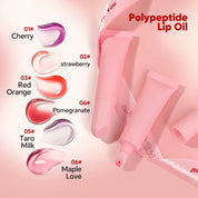 50pcs Private Label PolyPeptide Natural Fruit Gloss Oil